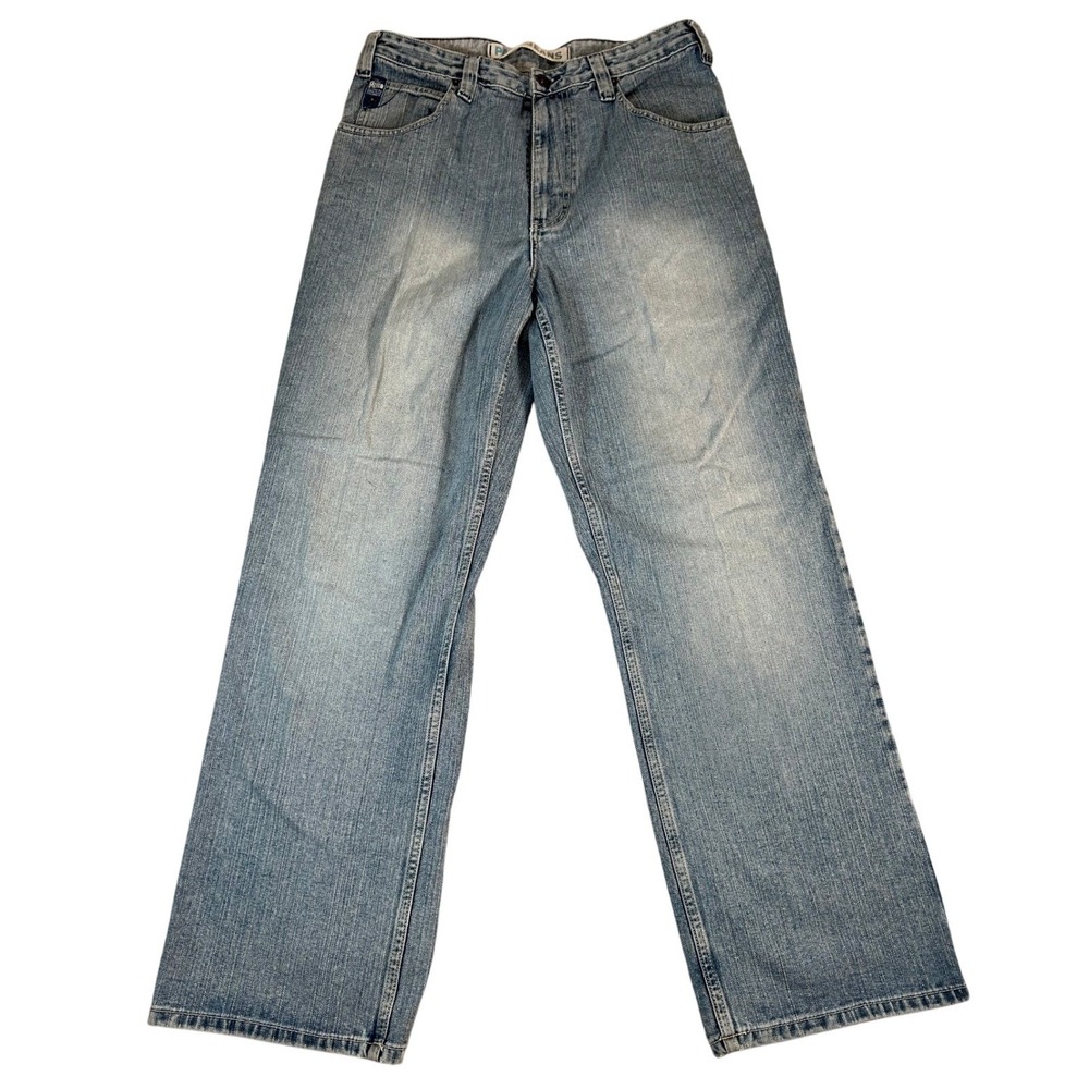 Paco Jeans Mens 32x32 Baggy Wide Leg Light Wash Denim Y2K Skate Streetwear Blue